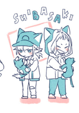 aizou blushy at kittyjiro